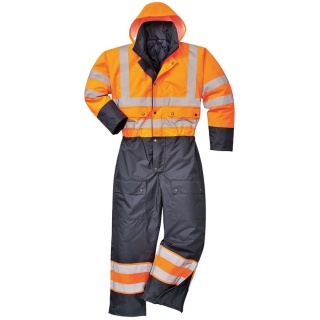 Portwest S485 Hi Vis Contrast Lined Coverall